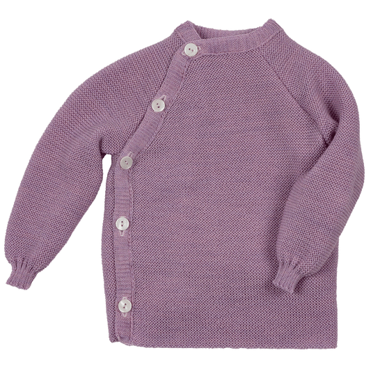Reiff merino wollen wikkelvestje lilac - de Wevershoek