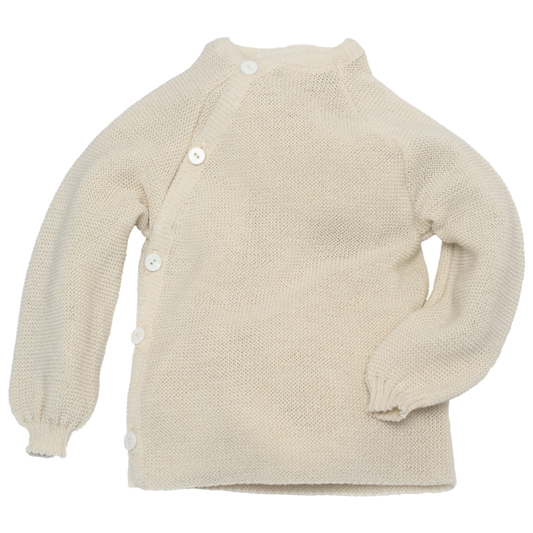 Reiff merino wollen wikkelvestje naturel - de Wevershoek