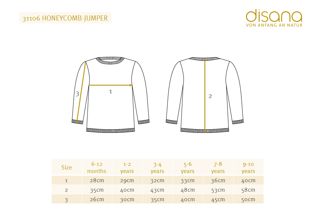 Disana honeycomb trui - Jade