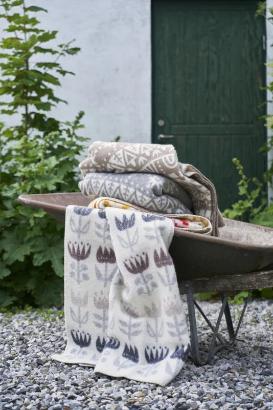 Klippan eco-wol woondeken Tulip Grey