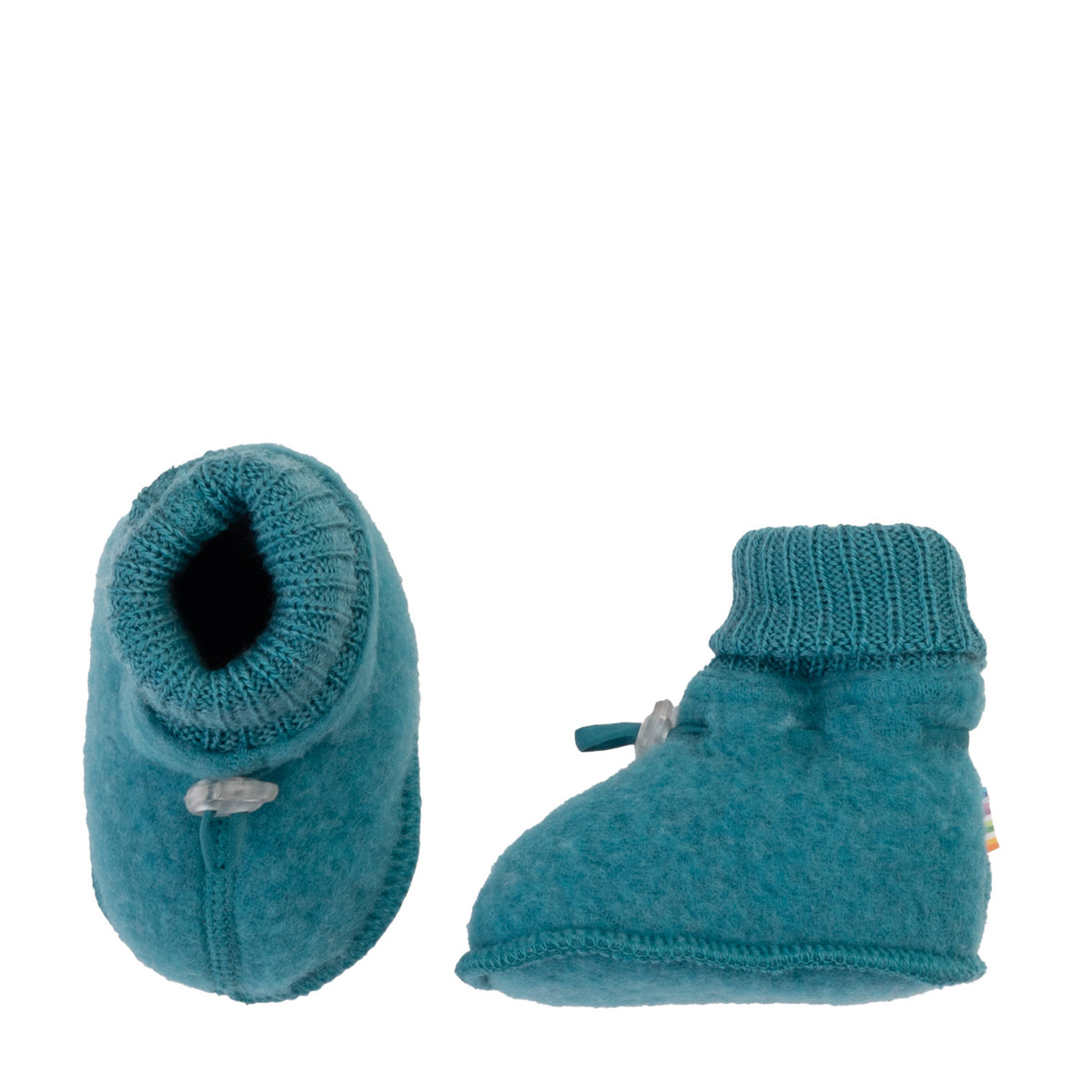 Joha wolfleece slofjes - Turquoise