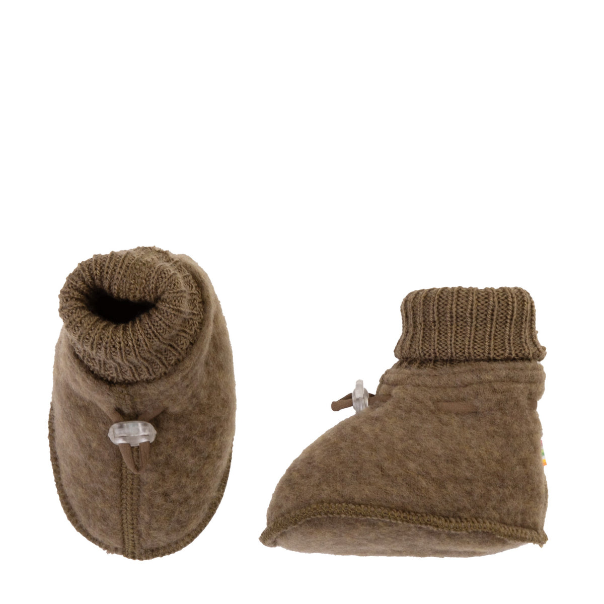 Joha wolfleece slofjes - Brown