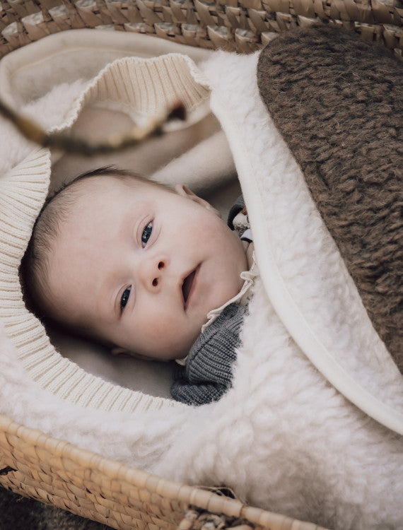 Alwero wollen wikkeldeken Wingy duo - Beige