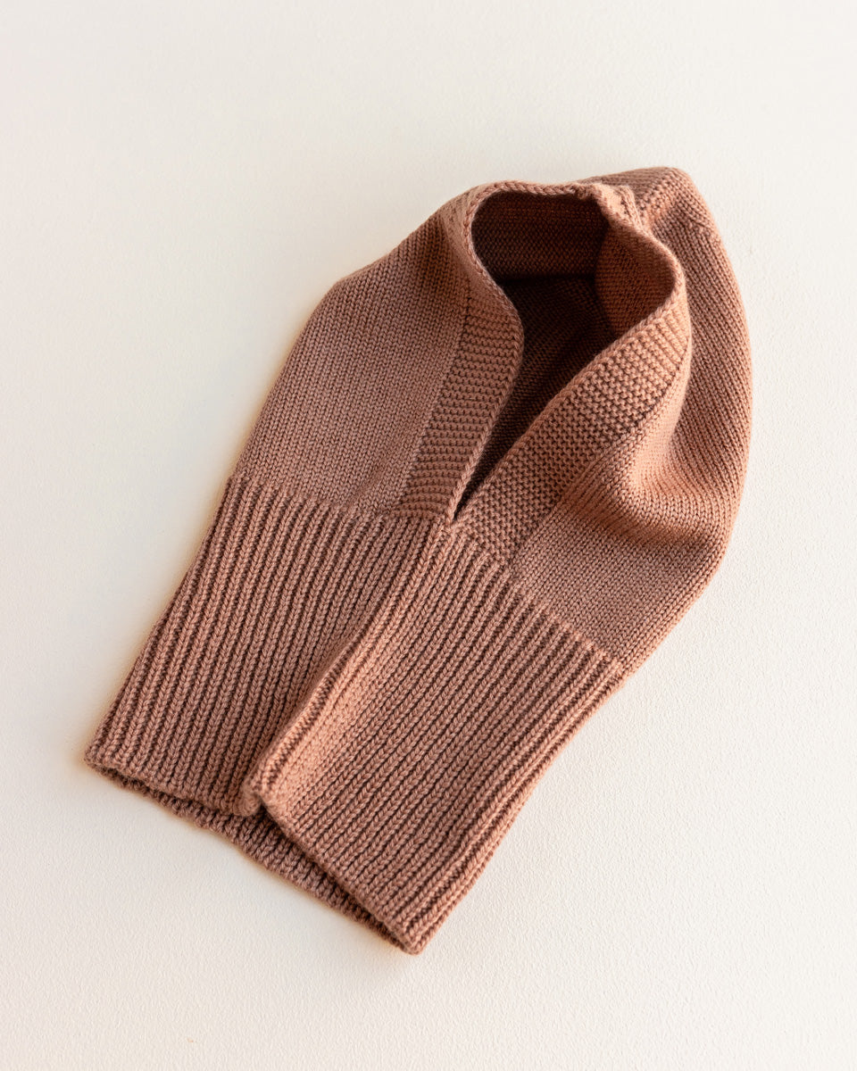 Hvid balaclava Eddy - Terracotta