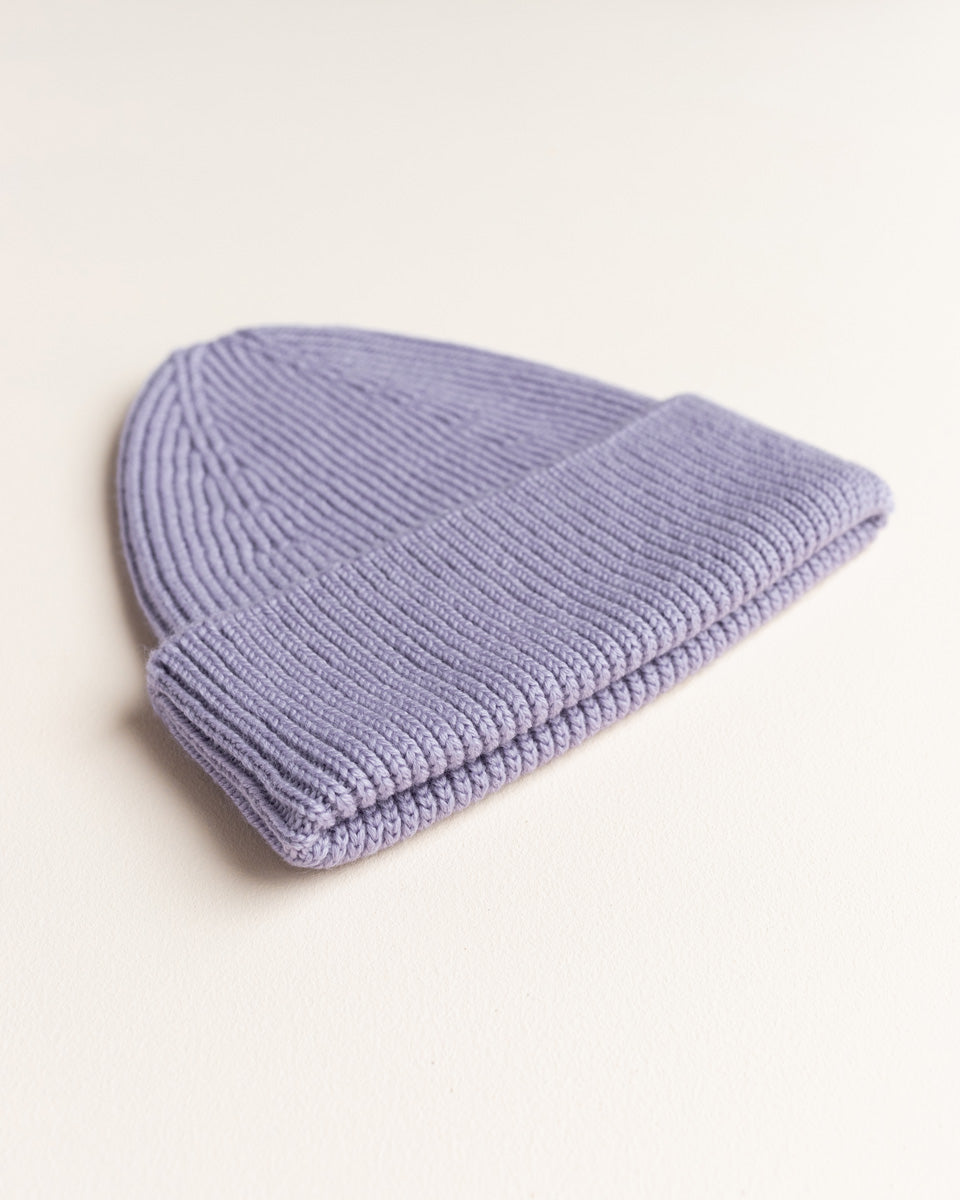 Hvid beanie Fonzie kids - Lilac