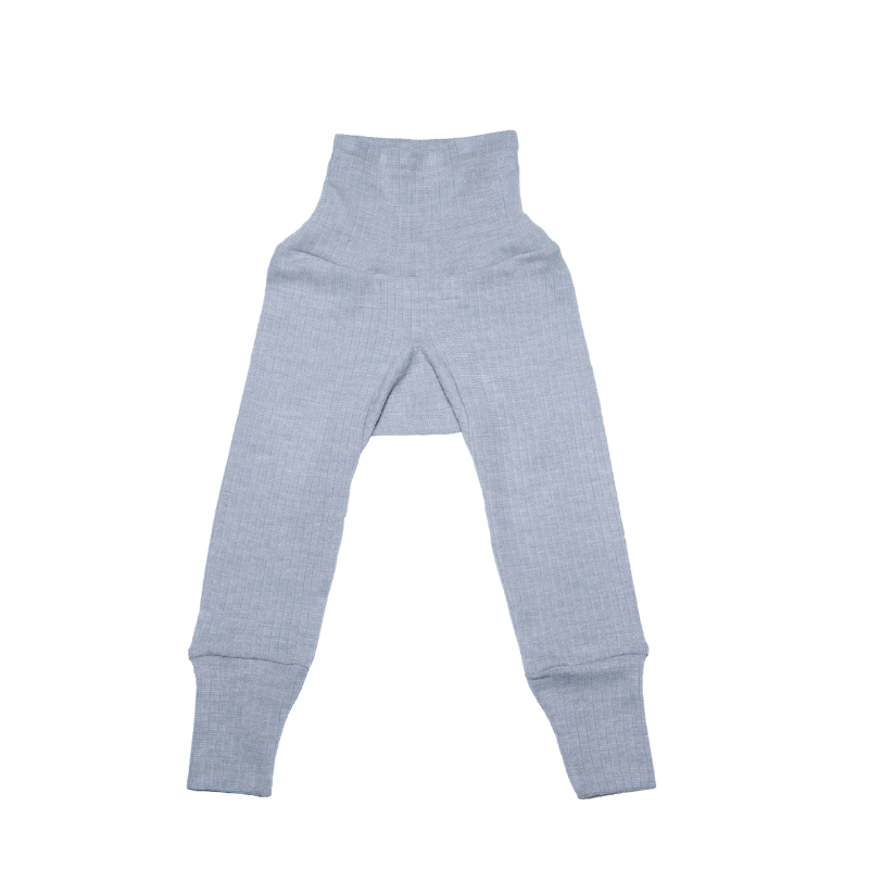 Cosilana wol/zijde/katoen baby broekje - Grijs