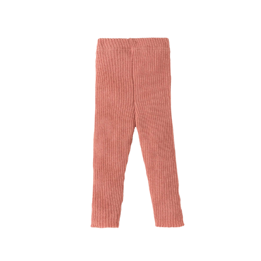 Disana gebreide wollen legging AW25/26 - Soft pink