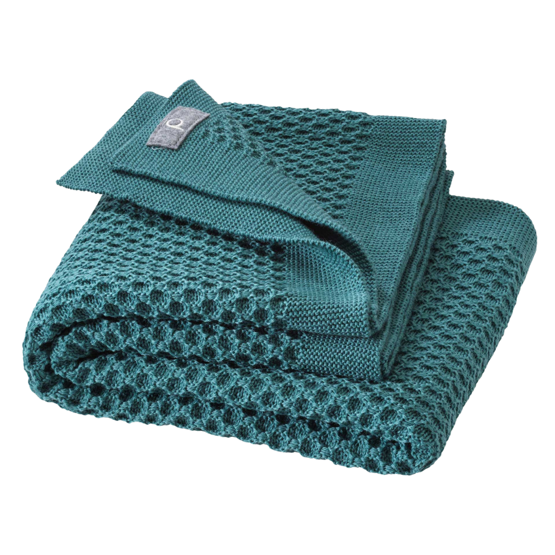 Disana wollen honeycomb deken - Eucalyptus