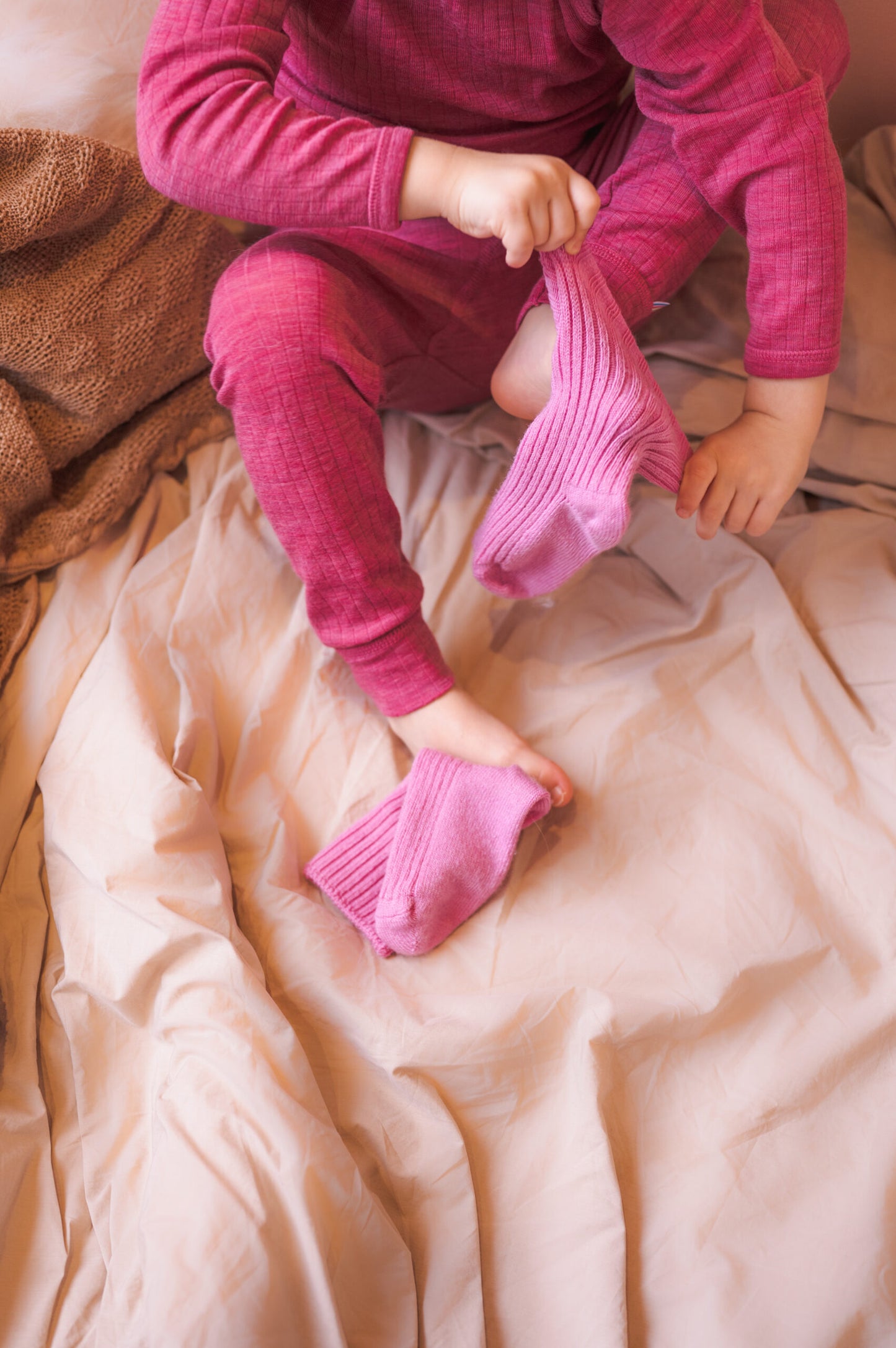 Joha merino wool socks - Pink
