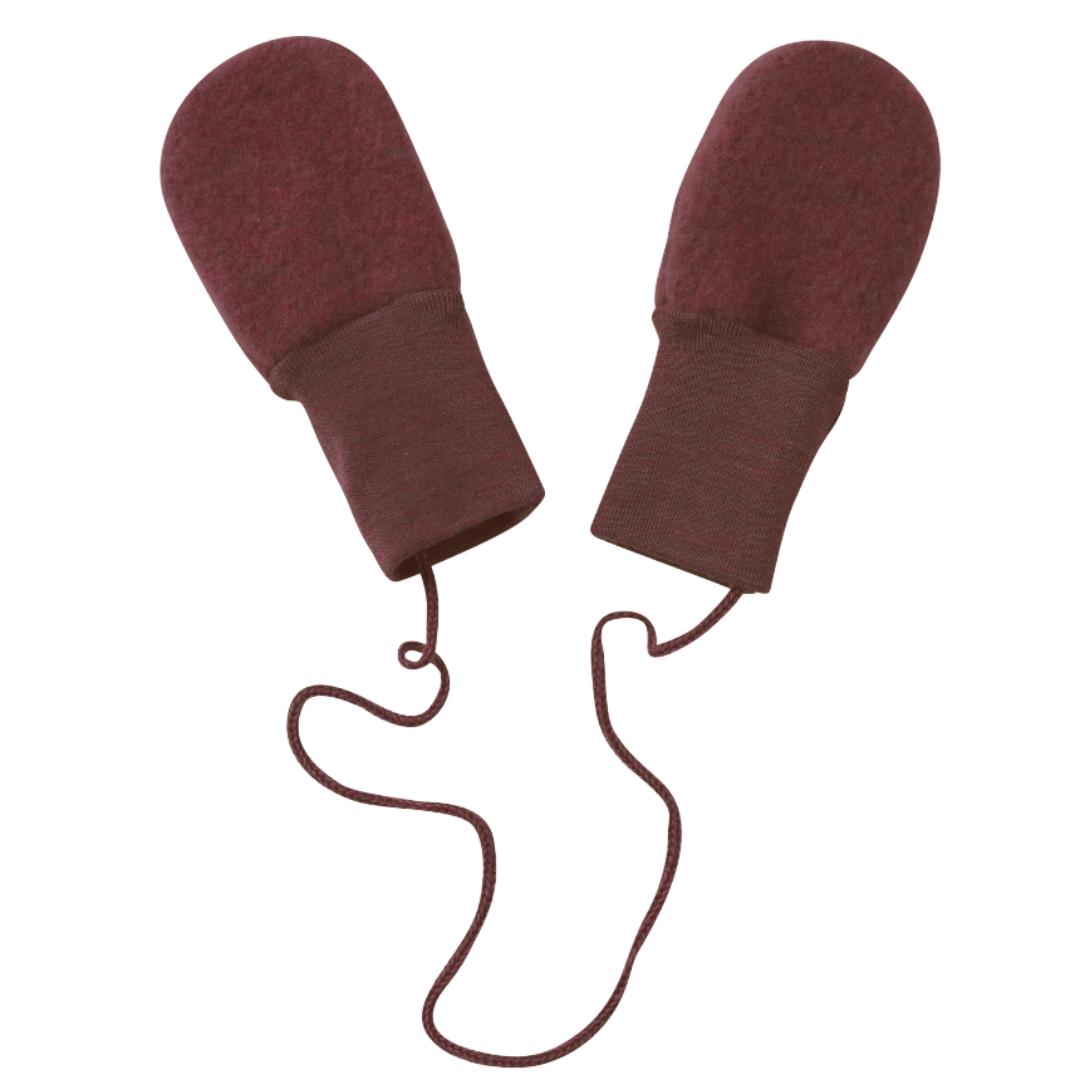 Engel Natur wolfleece baby wantjes - Cinnamon Melange