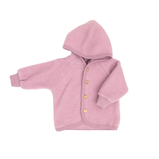 Engel Natur wolfleece jasje - Rosewood melange