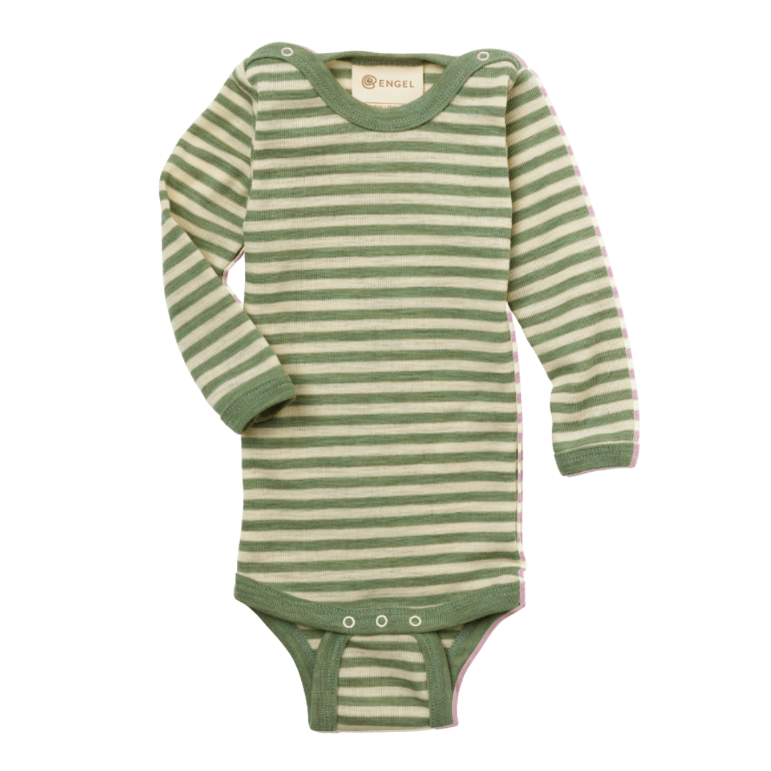 Engel Natur wollen romper - Sage Green / Natural