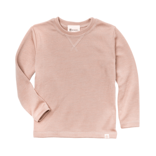 Engel Natur wol/zijde sweater kind - Dusty Rose