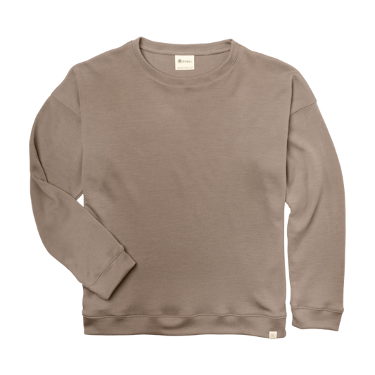 Engel Natur wol/zijde sweater volwassenen - Sand