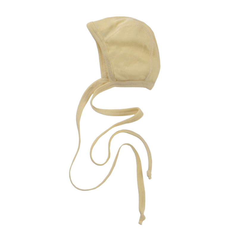 Wool Silk Newborn Silk Bonnet Baby Silk Bonnet, Light Blue