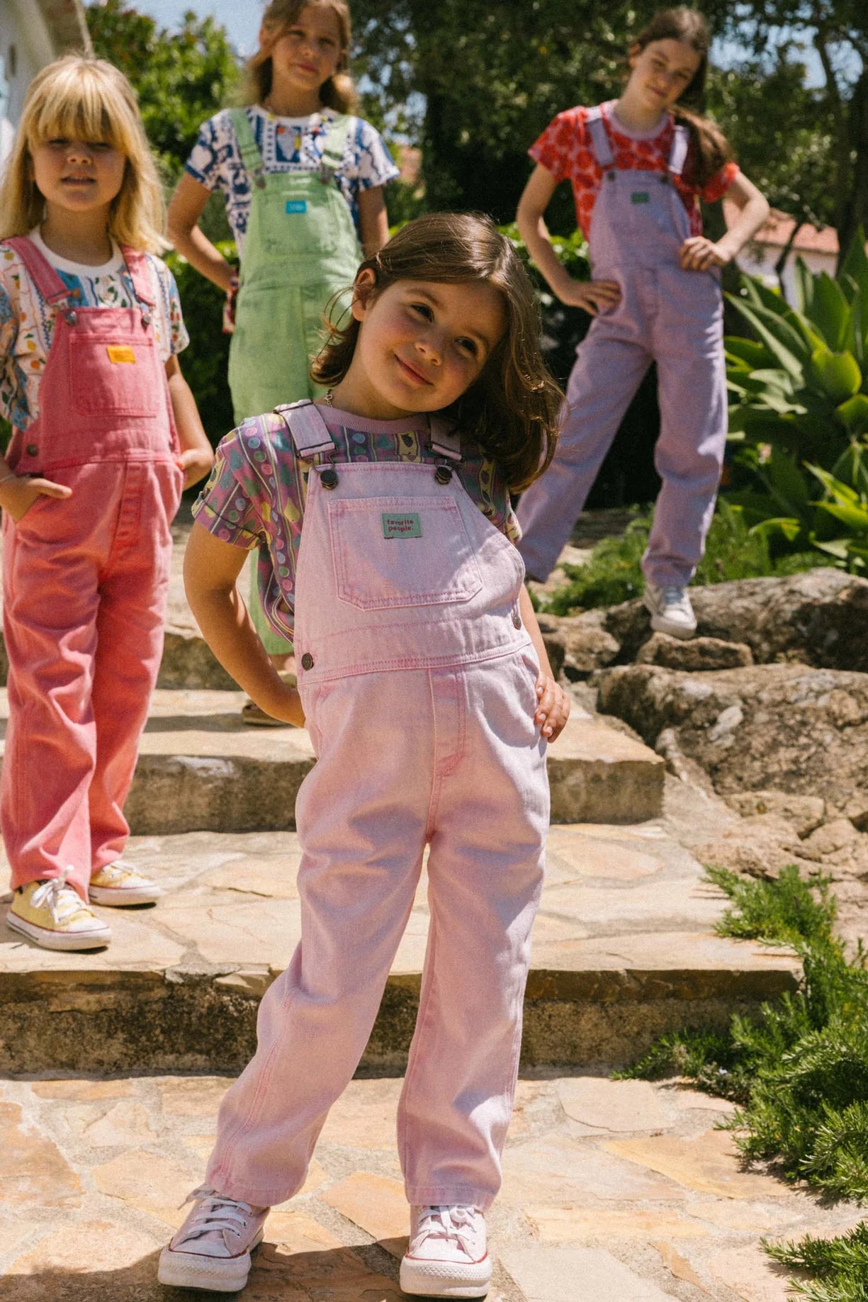 Favorite People overalls - Fuchsia Pink