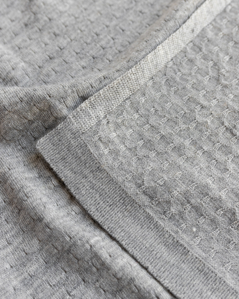 Hvid deken Frankie - Grey Melange