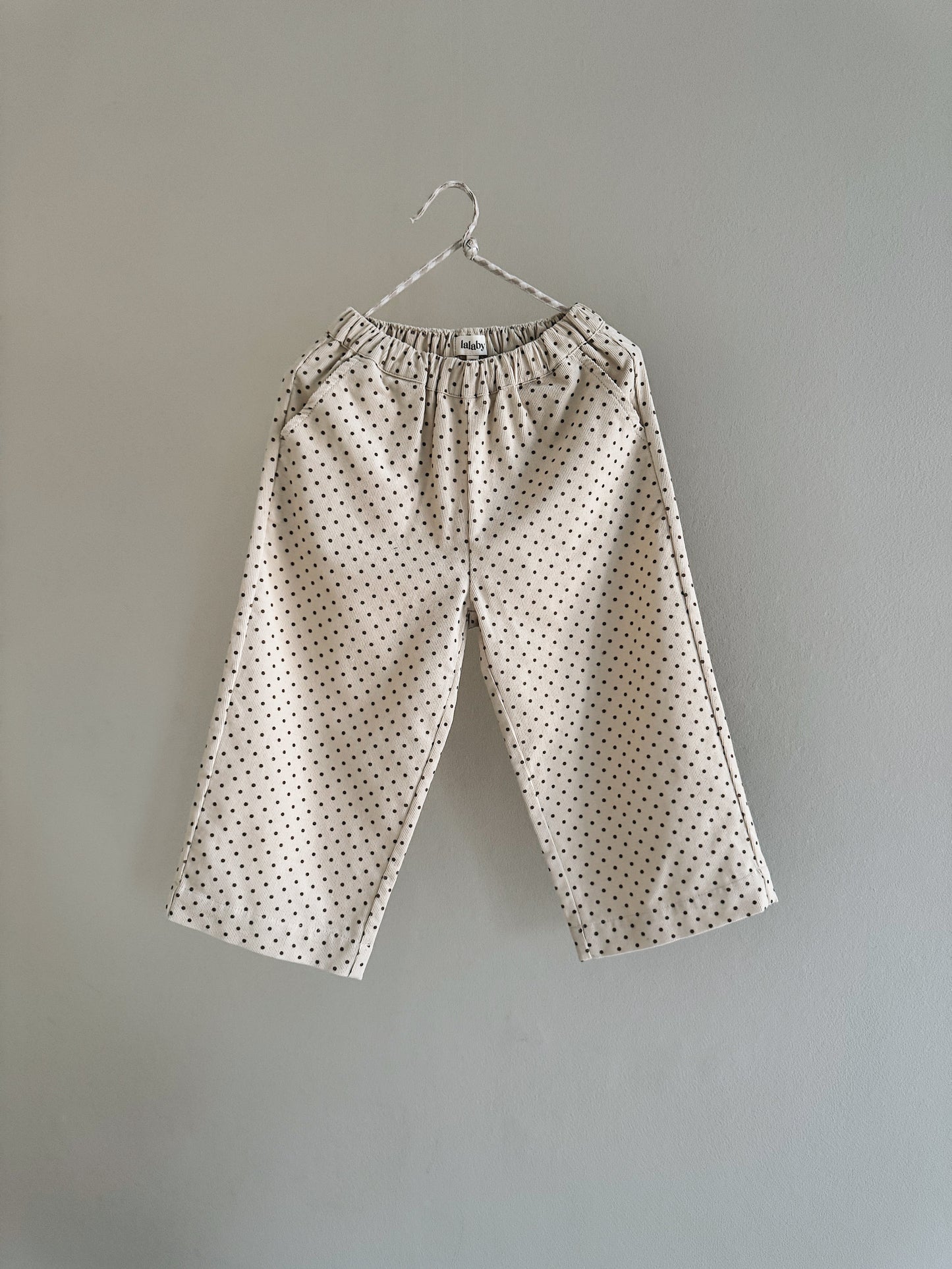 Lalaby katoenen broek Frankie โ Brown dot
