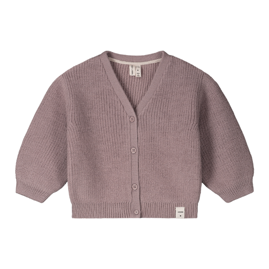 Gray Label gebreid wollen baby vest - Berry