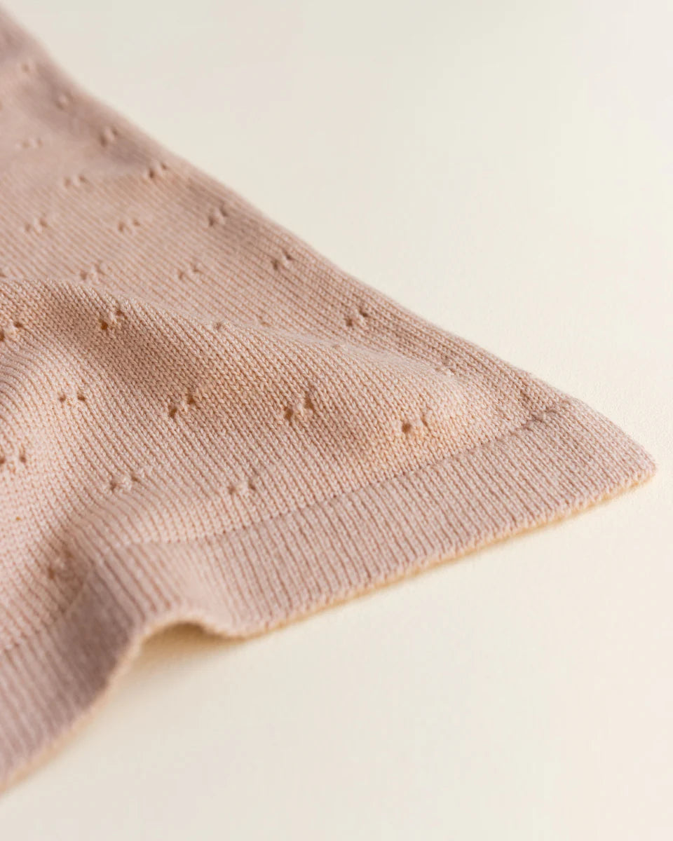 Hvid deken Bibi - Apricot