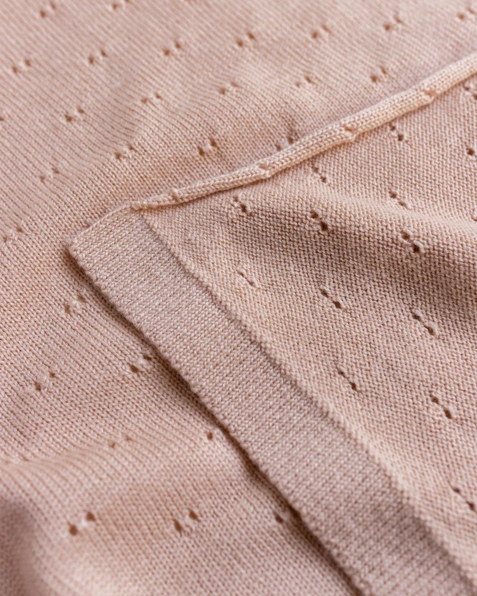 Hvid deken Bibi - Apricot