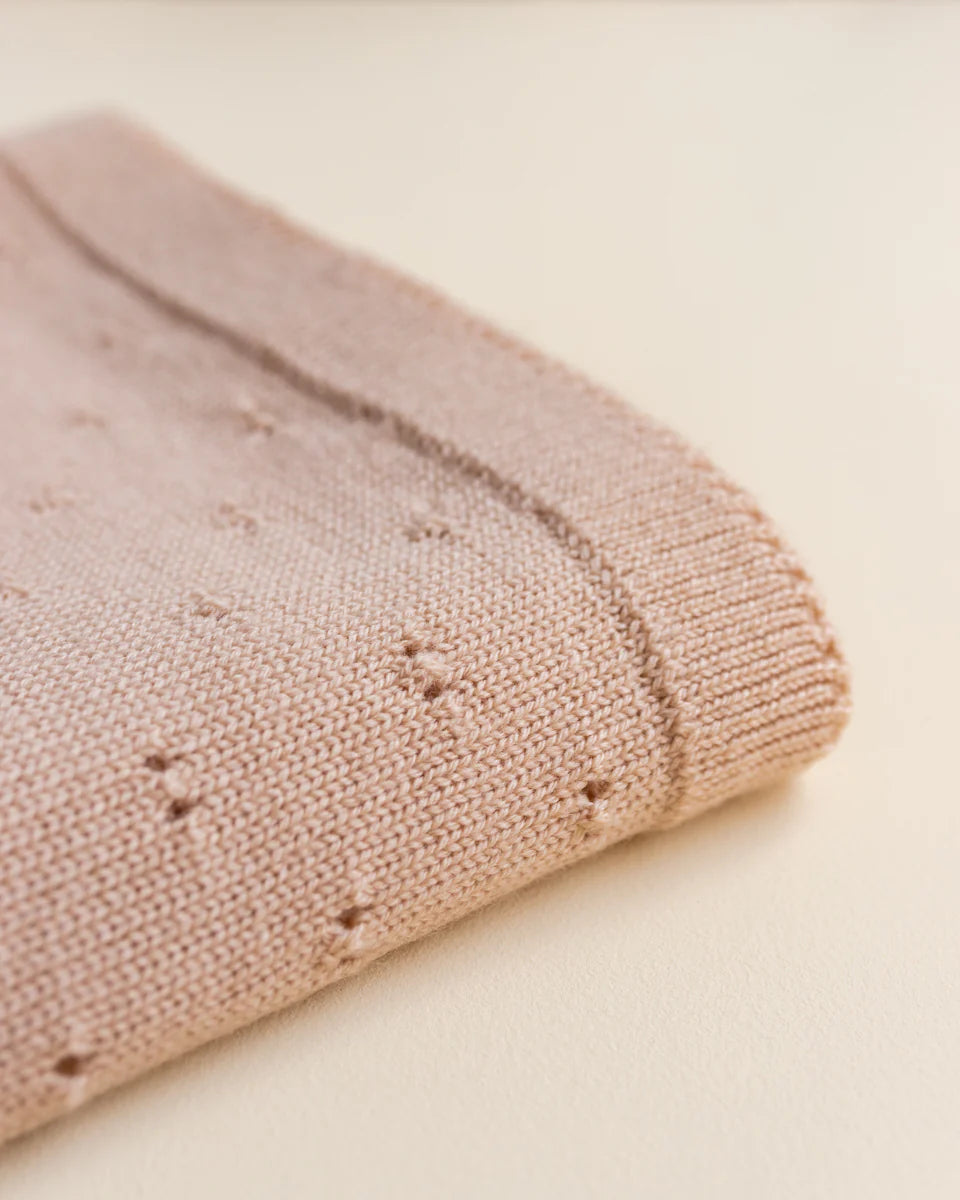 Hvid deken Bibi - Apricot