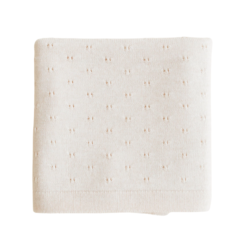 Hvid Decke Bibi - Creme