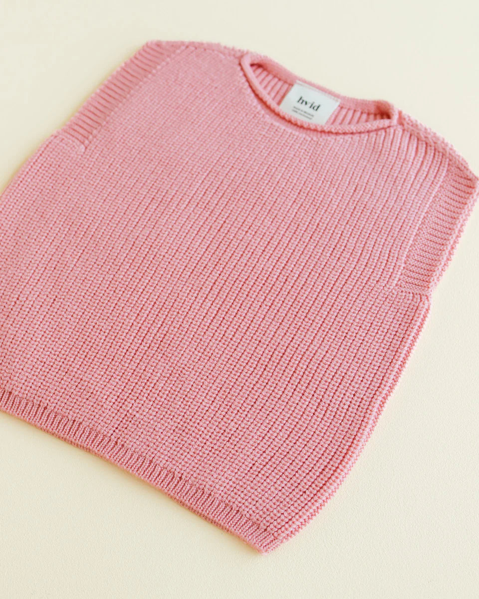 Hvid vest Harvey baby - Bubblegum