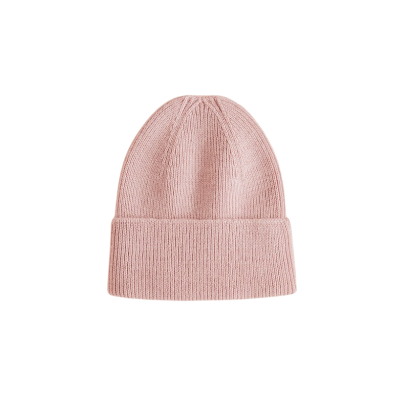 Hvid beanie Fonzie newborn AW25/26 - Powder