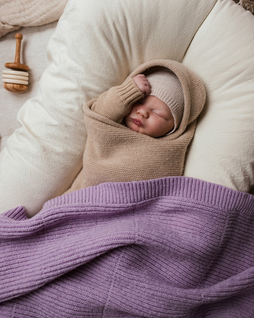 Hvid deken Gaston AW25/26 - Lavender