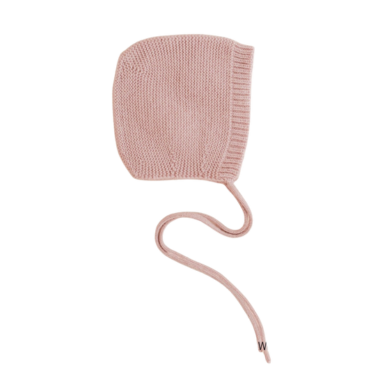 Hvid strikmutsje Dolly AW25/26 - Powder