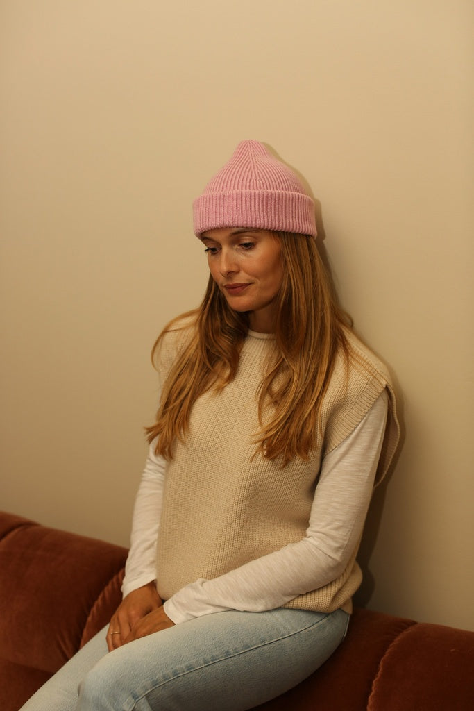 Hvid vest Helle - Cream
