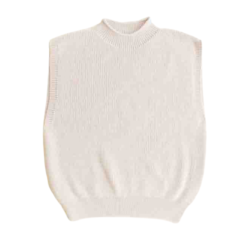 Hvid vest Helle - Cream