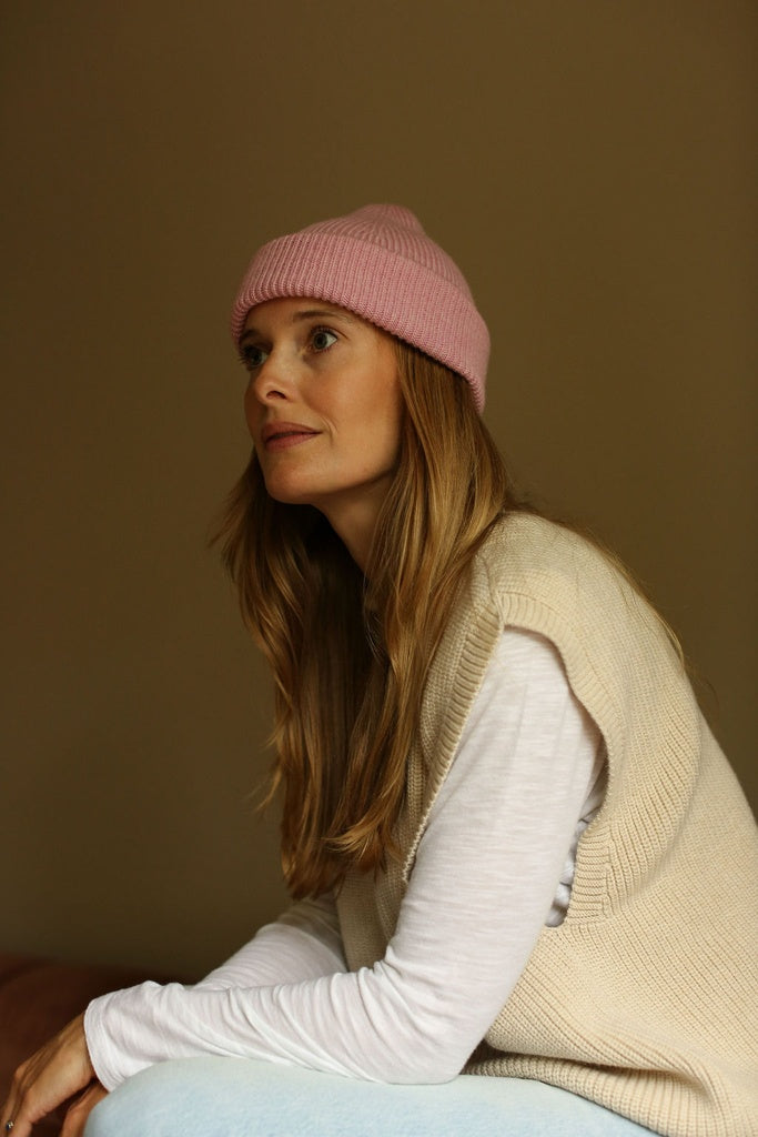 Hvid vest Helle - Cream