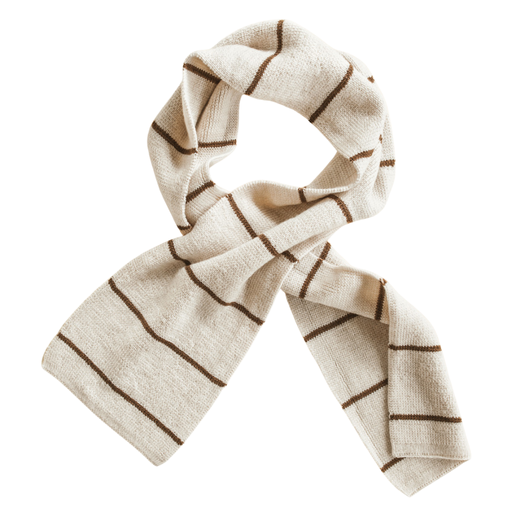 Hvid sjaal Igor - Cream / Mocha