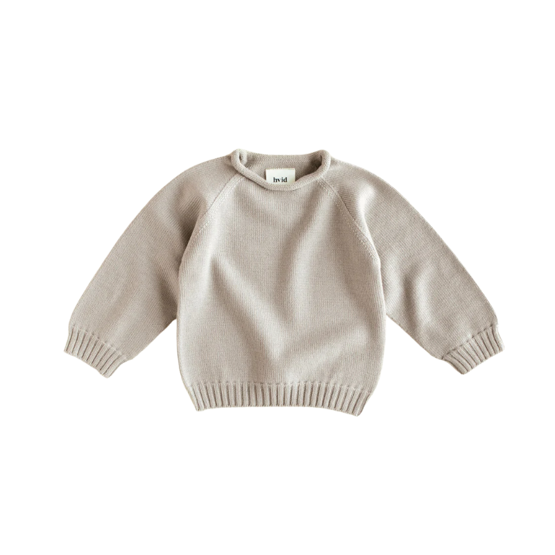 Hvid sweater Georgette - Pebble