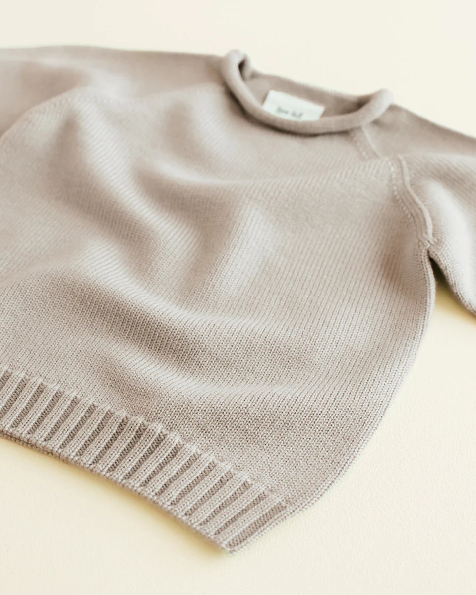 Hvid sweater Georgette - Pebble
