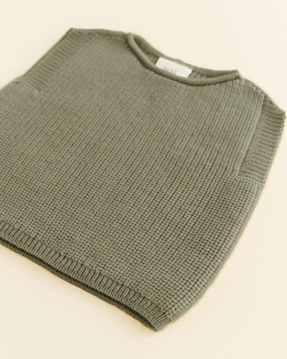 Hvid vest Harvey baby - Artichoke