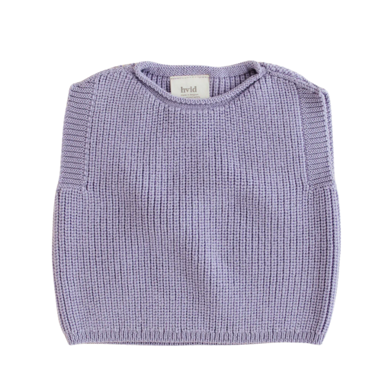 Hvid vest Harvey baby - Lilac