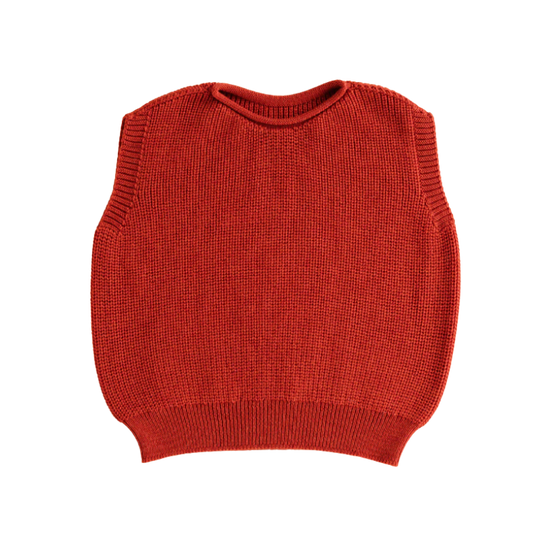 Hvid vest Harvey kids - Red