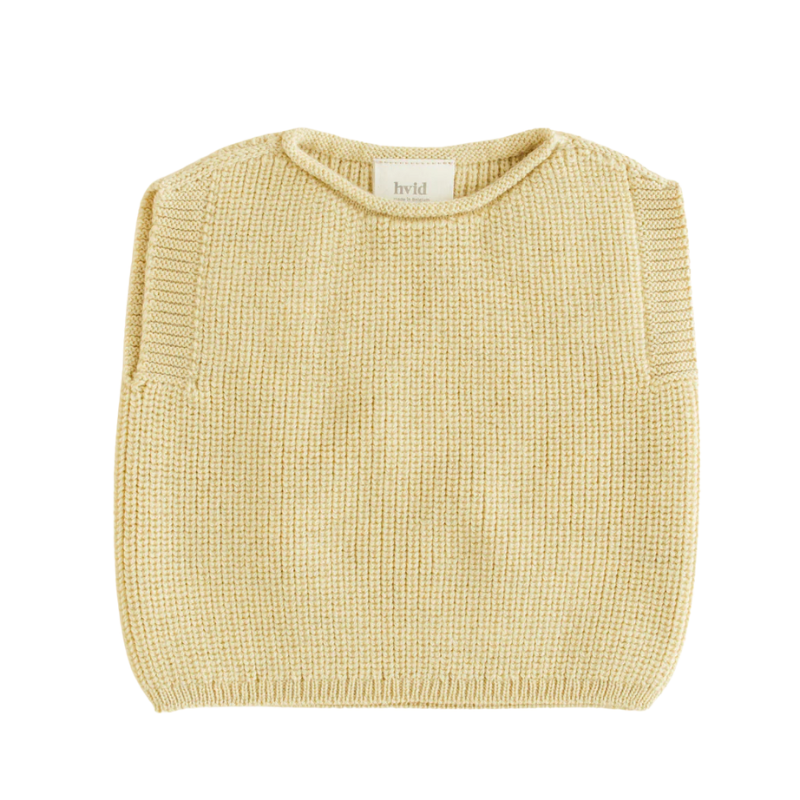 Hvid vest Harvey baby - Light yellow