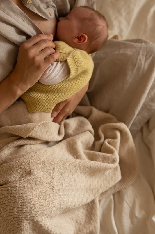 Hvid vest Harvey baby - Light yellow