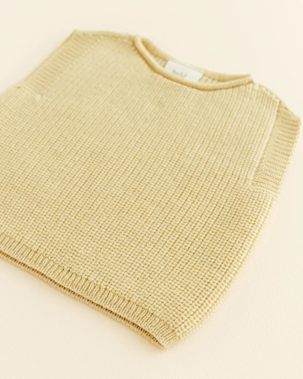 Hvid vest Harvey baby - Light yellow