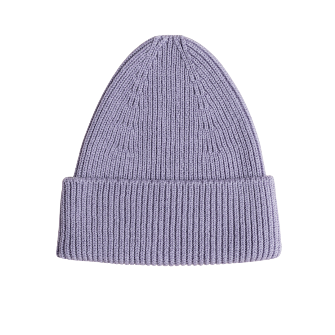 Hvid beanie Fonzie kids - Lilac