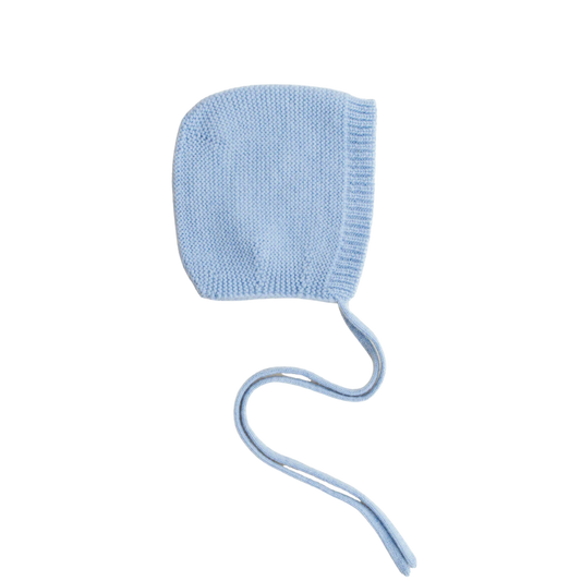 Hvid strikmutsje Dolly - Sky