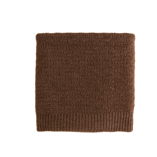 Hvid deken Dora - Mocha