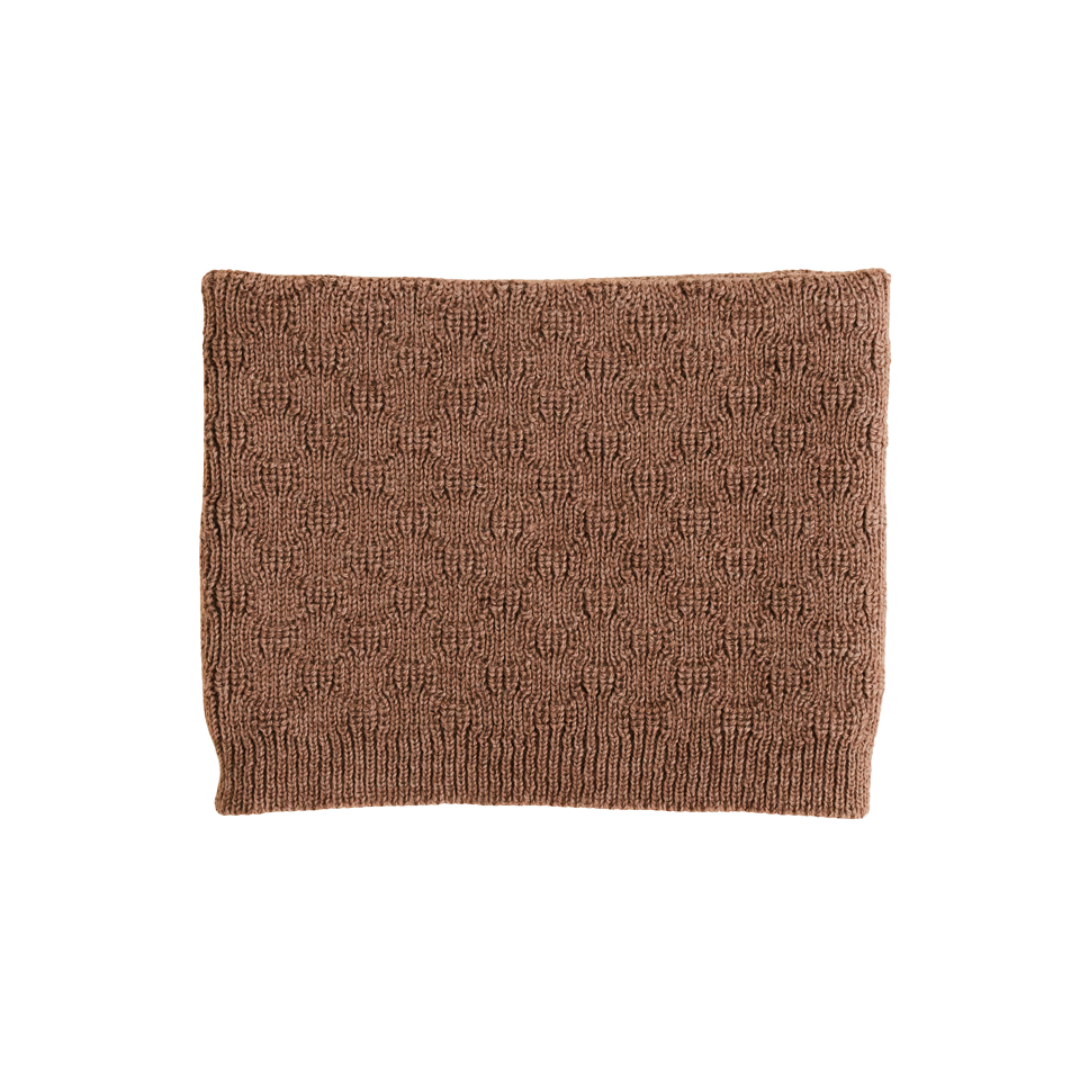 Hvid tube sjaal Gigi - Mocha