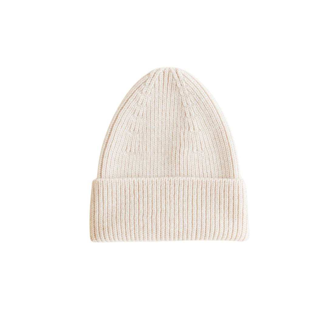 Hvid beanie Fonzie adult - Cream