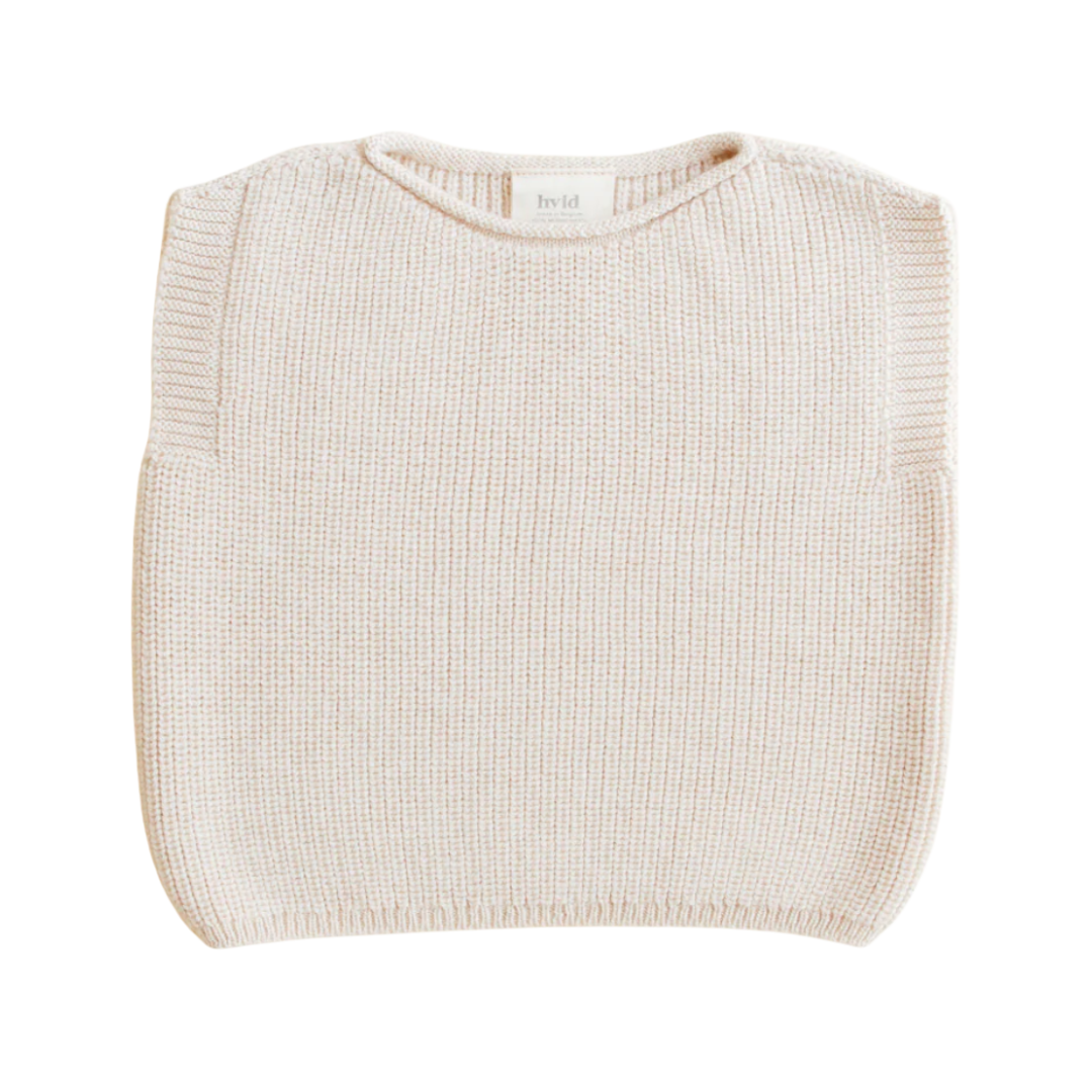Hvid vest Harvey baby - Cream