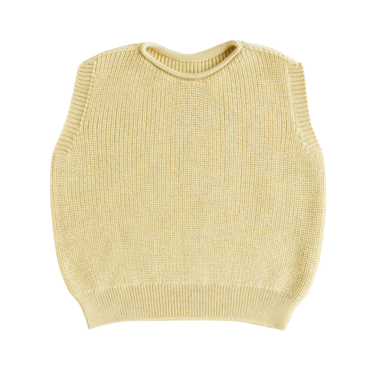Hvid vest Harvey kids - Light yellow